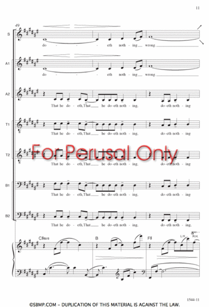 Brother, Do Not Weep - SATB divisi Octavo image number null