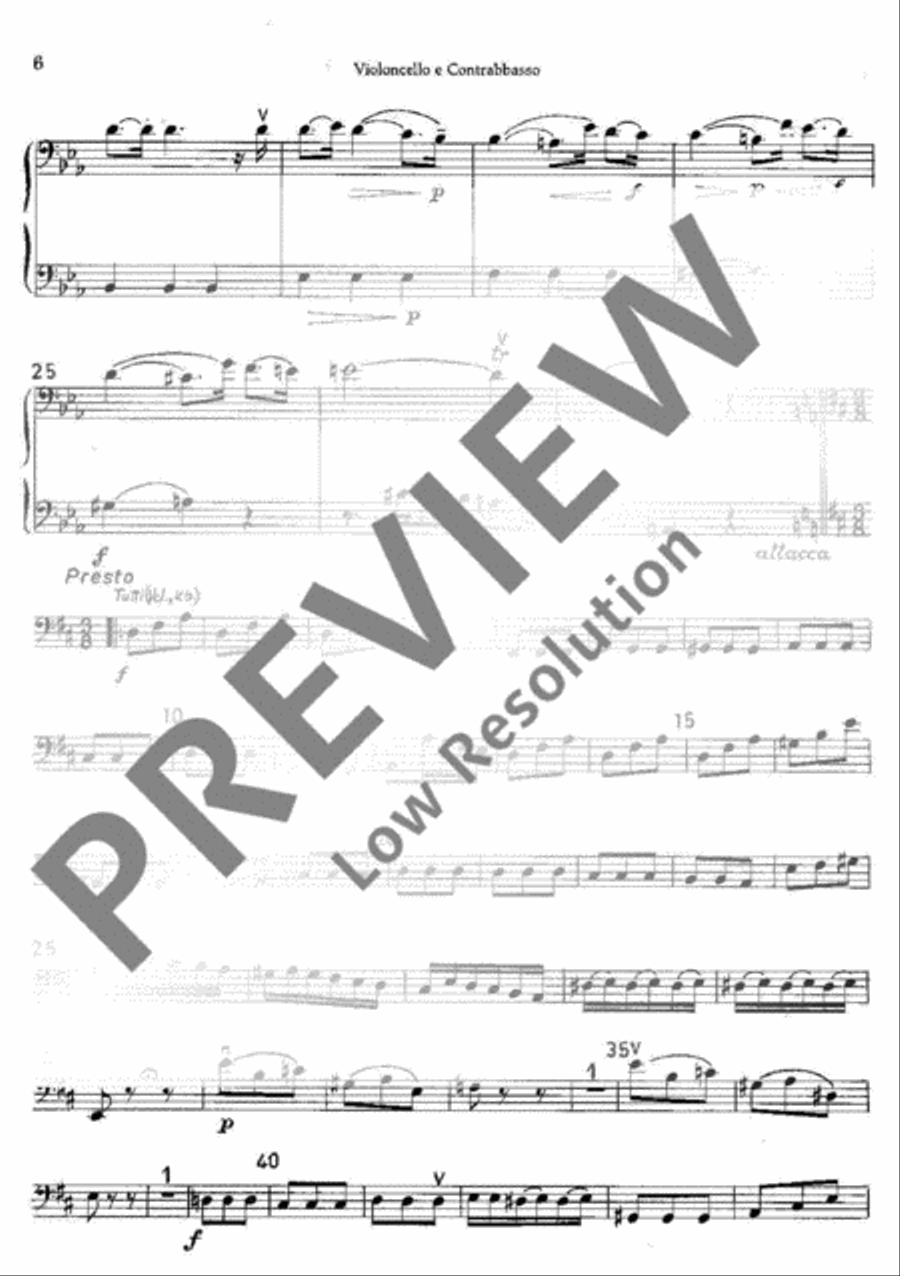 Symphony No. 1 Double Bass scores gallery preview page 7