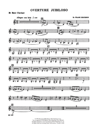 Overture Jubiloso: B-flat Bass Clarinet