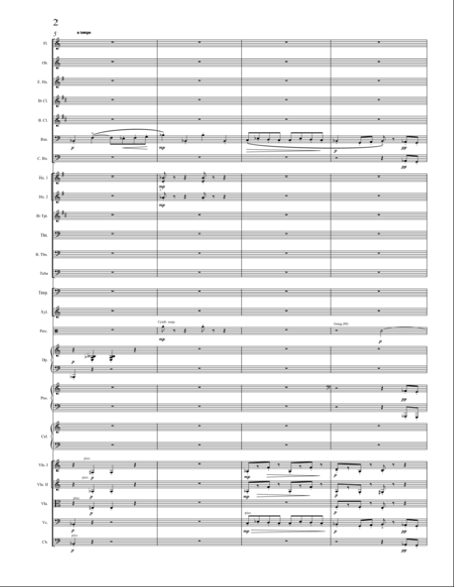 E. Satie – Heures Séculaires et Instantanées, 1914 Full Orchestra scores gallery preview page 2