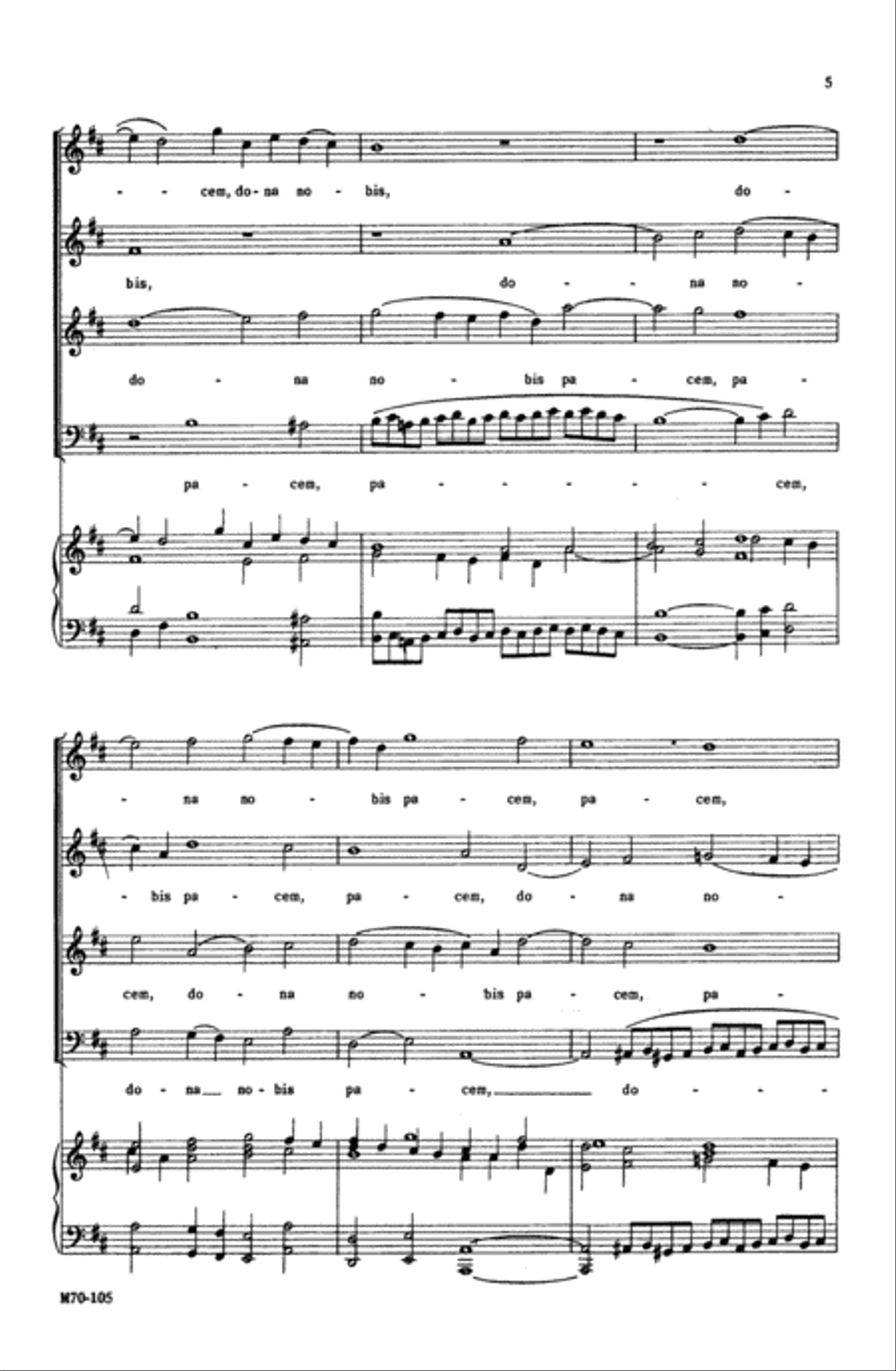 Dona Nobis Pacem 4-Part scores gallery preview page 14