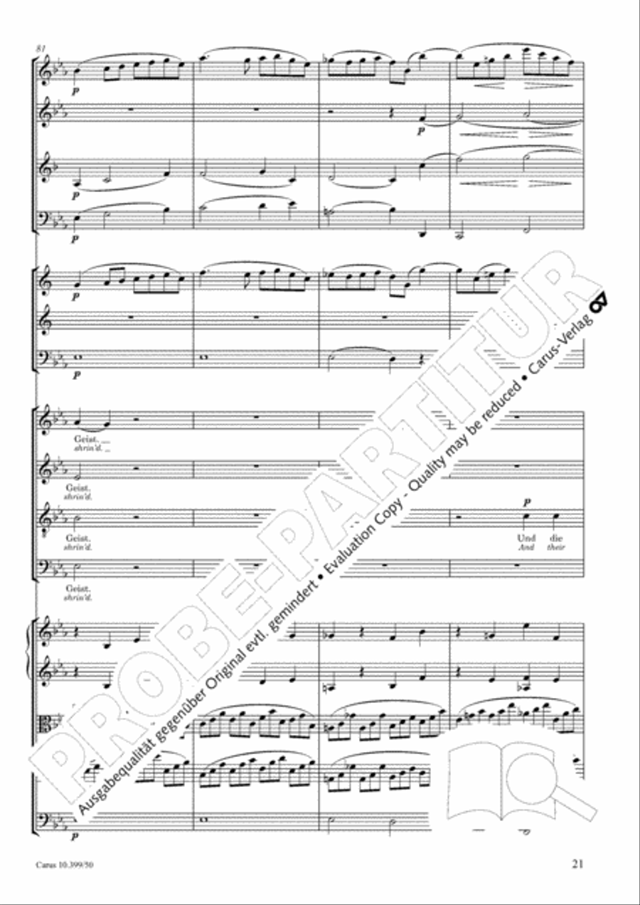 Schicksalslied, Op. 54 Choir scores gallery preview page 22