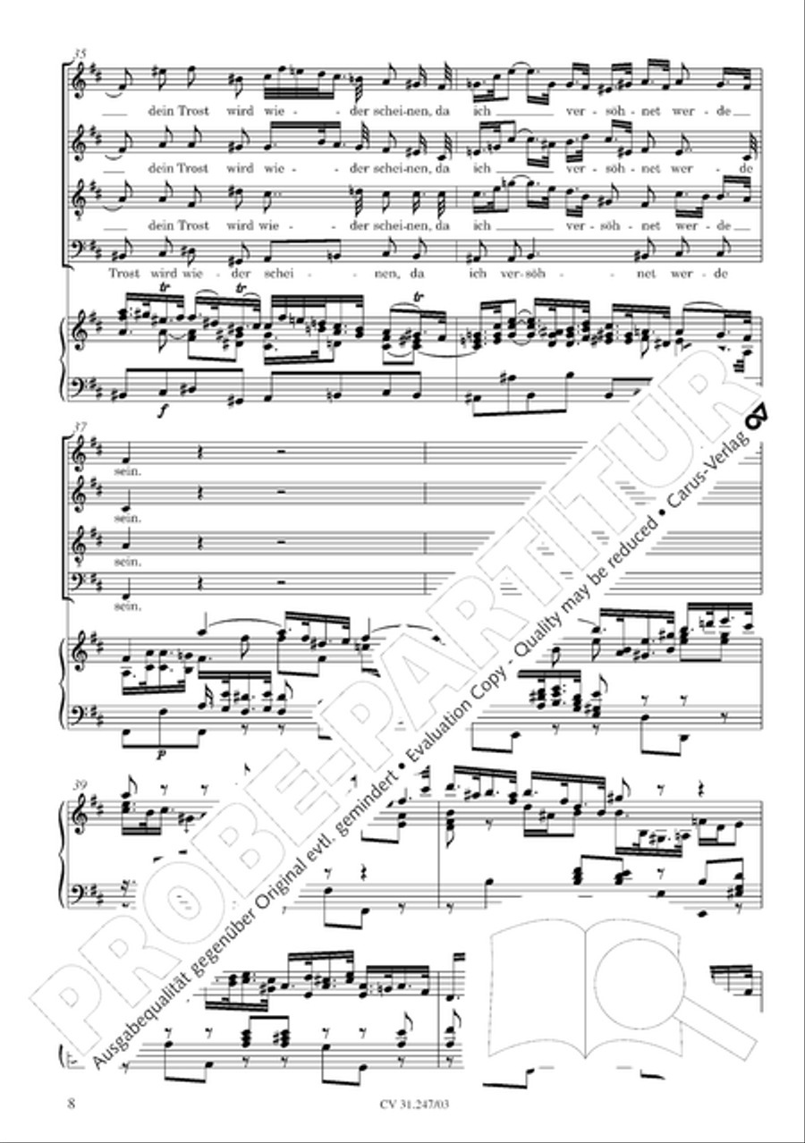 St. Mark Passion (Markus-Passion) 4-Part scores gallery preview page 9