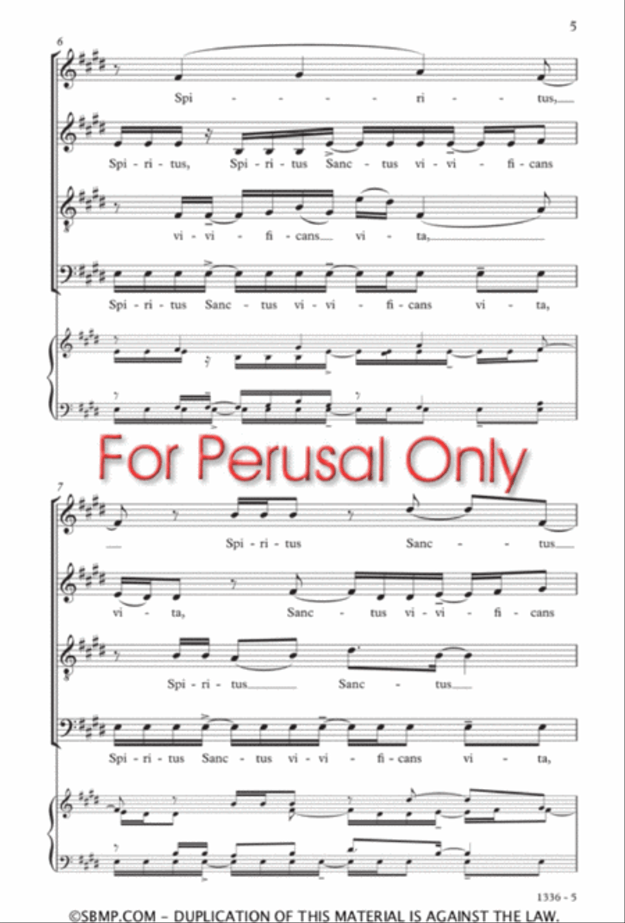 Spiritus Sanctus Spiritus Sanctus Divisi scores gallery preview page 4