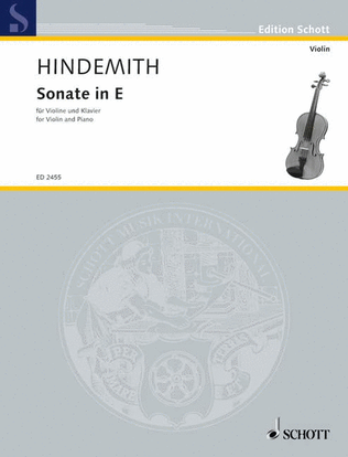 Book cover for Sonata in E