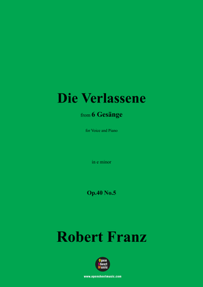 R. Franz-Die Verlassene,in e minor,Op.40 No.5