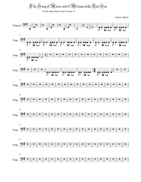 The Song of Moses and of Miriam at the Red Sea-Timpani image number null