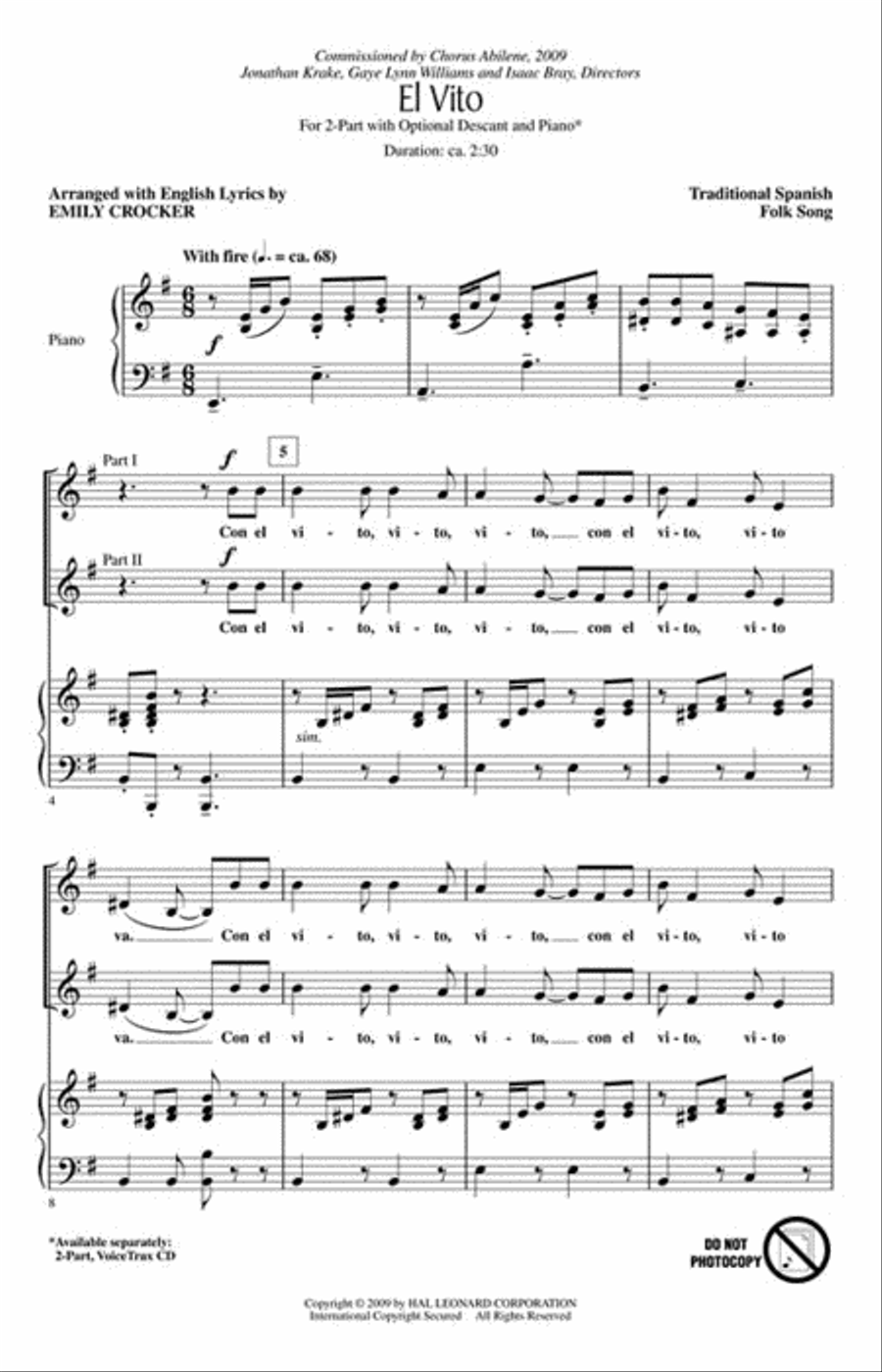 El Vito 2-Part scores gallery preview page 2