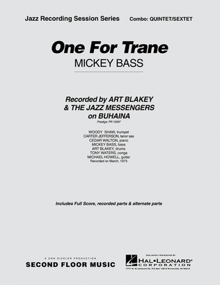 Book cover for One for Trane