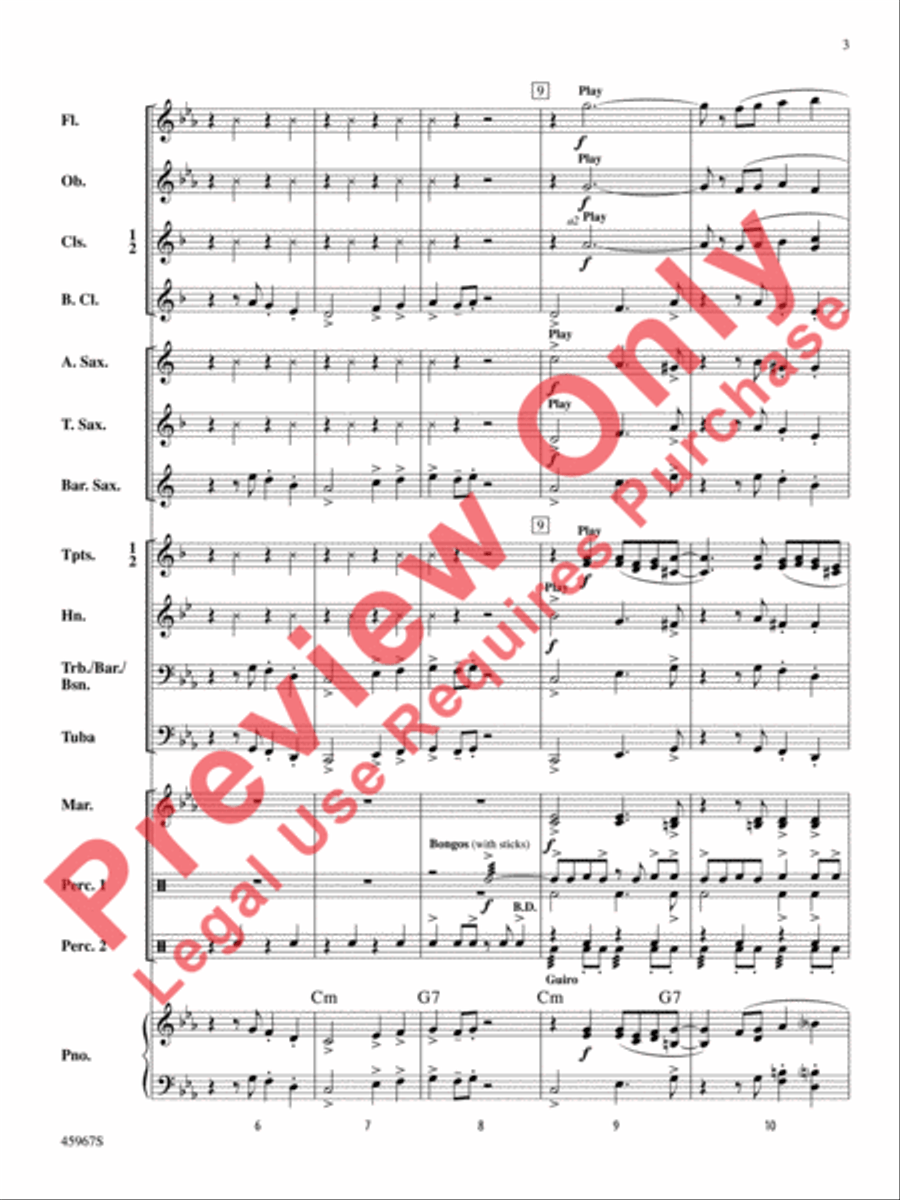 El Taco Picante El Taco Picante Concert Band scores gallery preview page 4