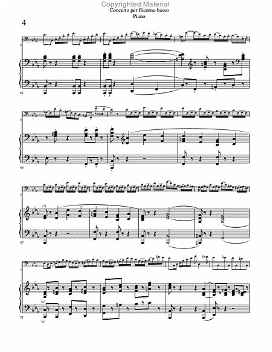 Concerto per Flicorno Basso Euphonium scores gallery preview page 5