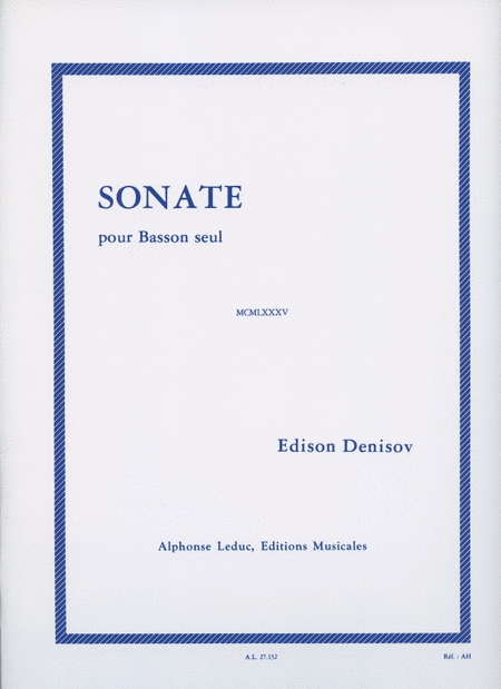 Sonate (bassoon Solo)