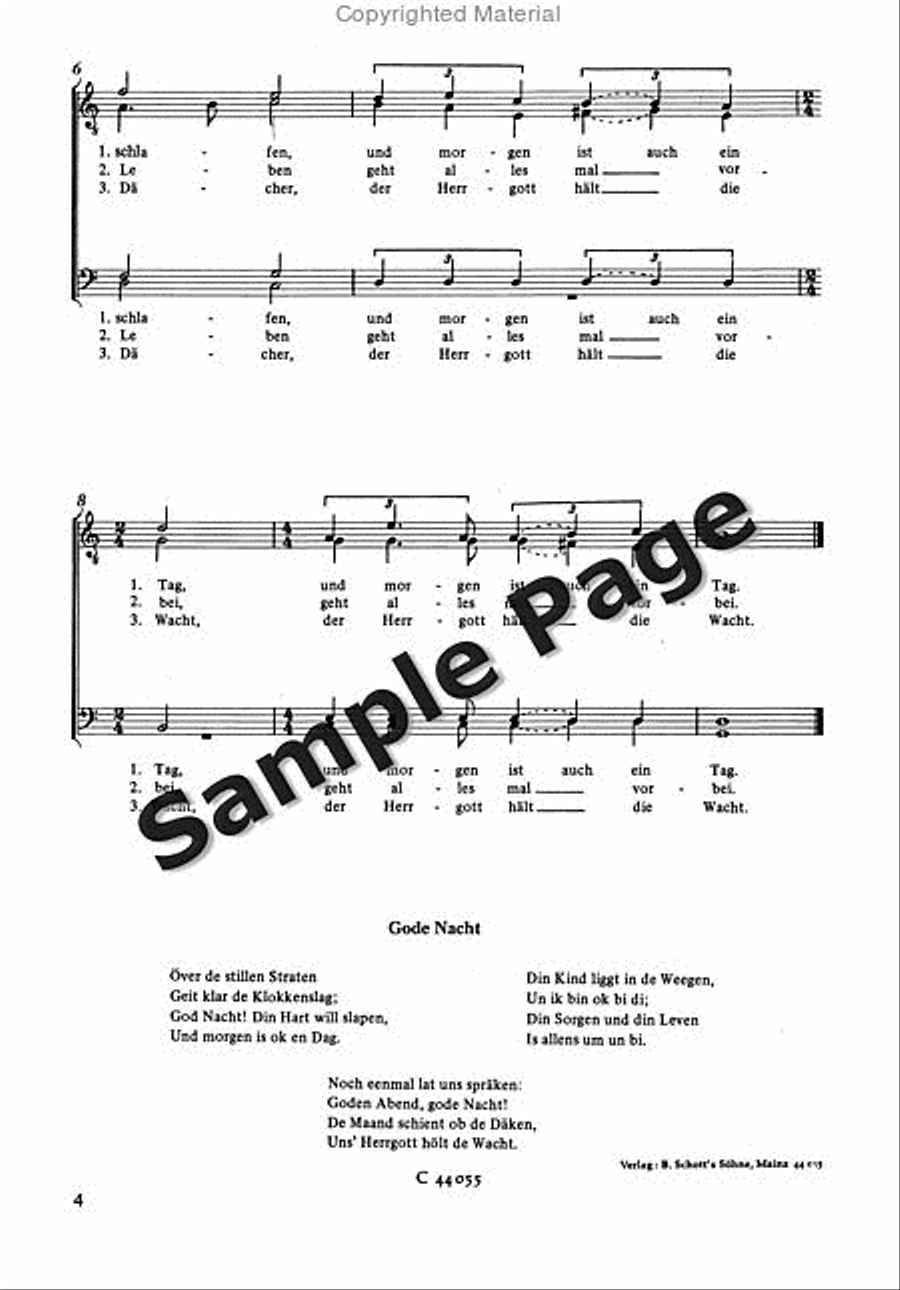 Uber Die Heide-gute Nacht TTBB scores gallery preview page 5