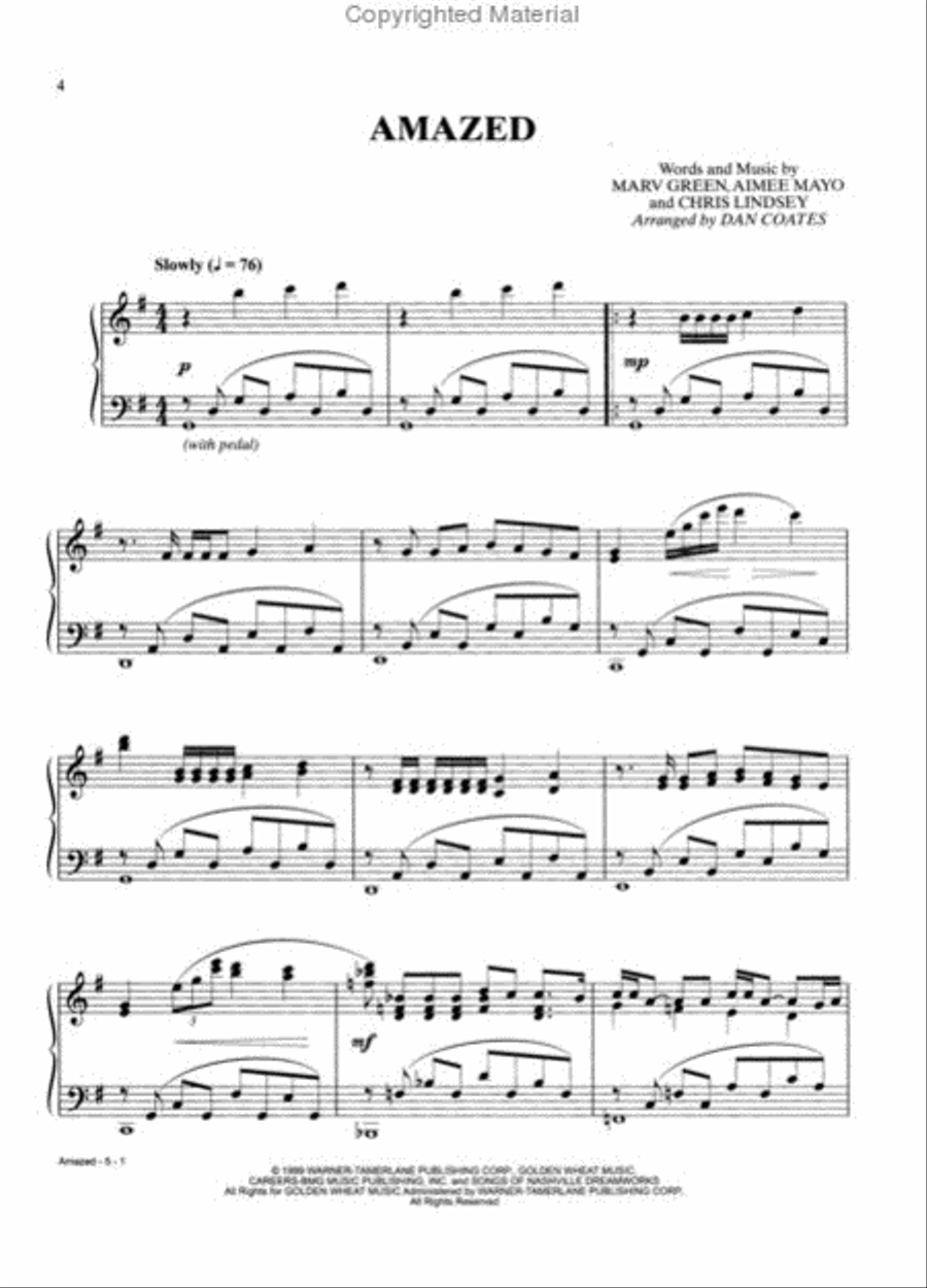Dan Coates Popular Wedding Music for the Advanced Player Piano Solo scores gallery preview page 2