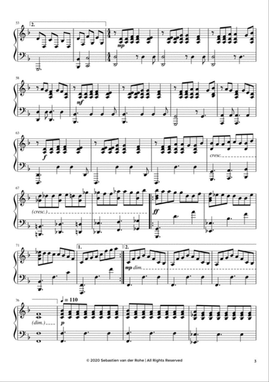 Victory (Vision - Part III) Piano Solo scores gallery preview page 3