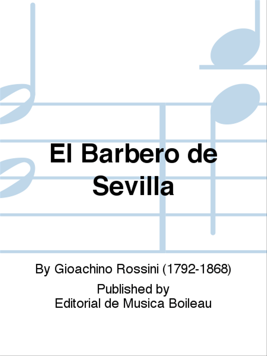 El Barbero de Sevilla Piano Solo scores gallery preview page 1