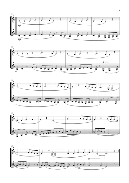 15 Popular Christmas Songs for Eb Clarinet Duet (Suitable for beginning / intermediate clarinetists) image number null
