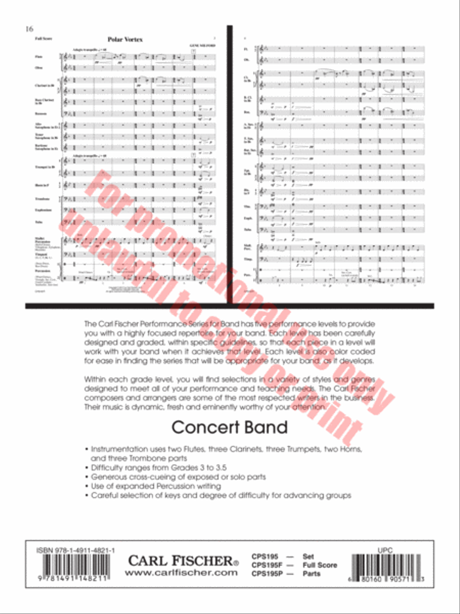 The Last to Fall Concert Band scores gallery preview page 17