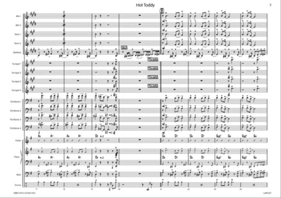 Hot Toddy Hot Toddy Big Band scores gallery preview page 4