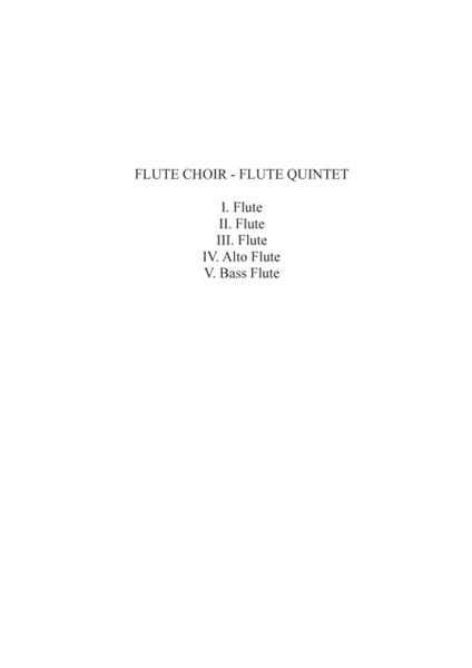 Cajkovskij: Danza cinese (Lo schiaccianoci) for Flute choir - Flute quintet image number null
