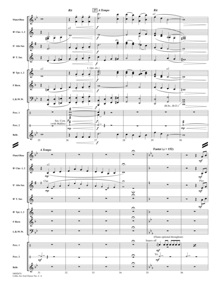 Celtic Air and Dance No. 2 - Full Score