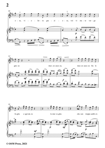 Scarlatti-Le Violette in D Major,from Pirro e Demetrio,for Voice&Piano image number null