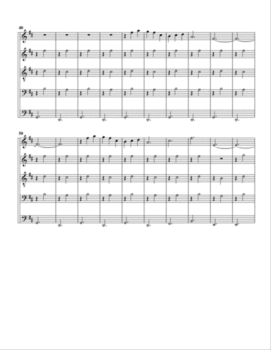 Gymnopédie no 1 (arrangement for 5 recorders) Recorder scores gallery preview page 4