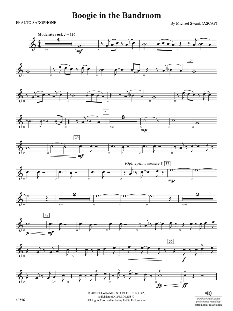Boogie in the Bandroom: E-flat Alto Saxophone
