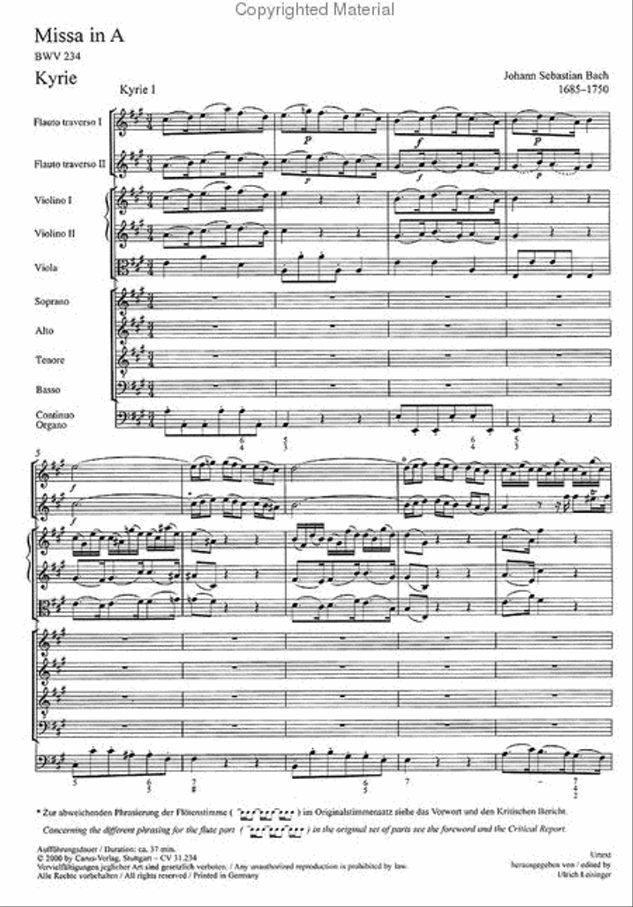 Mass in A major 4-Part scores gallery preview page 2