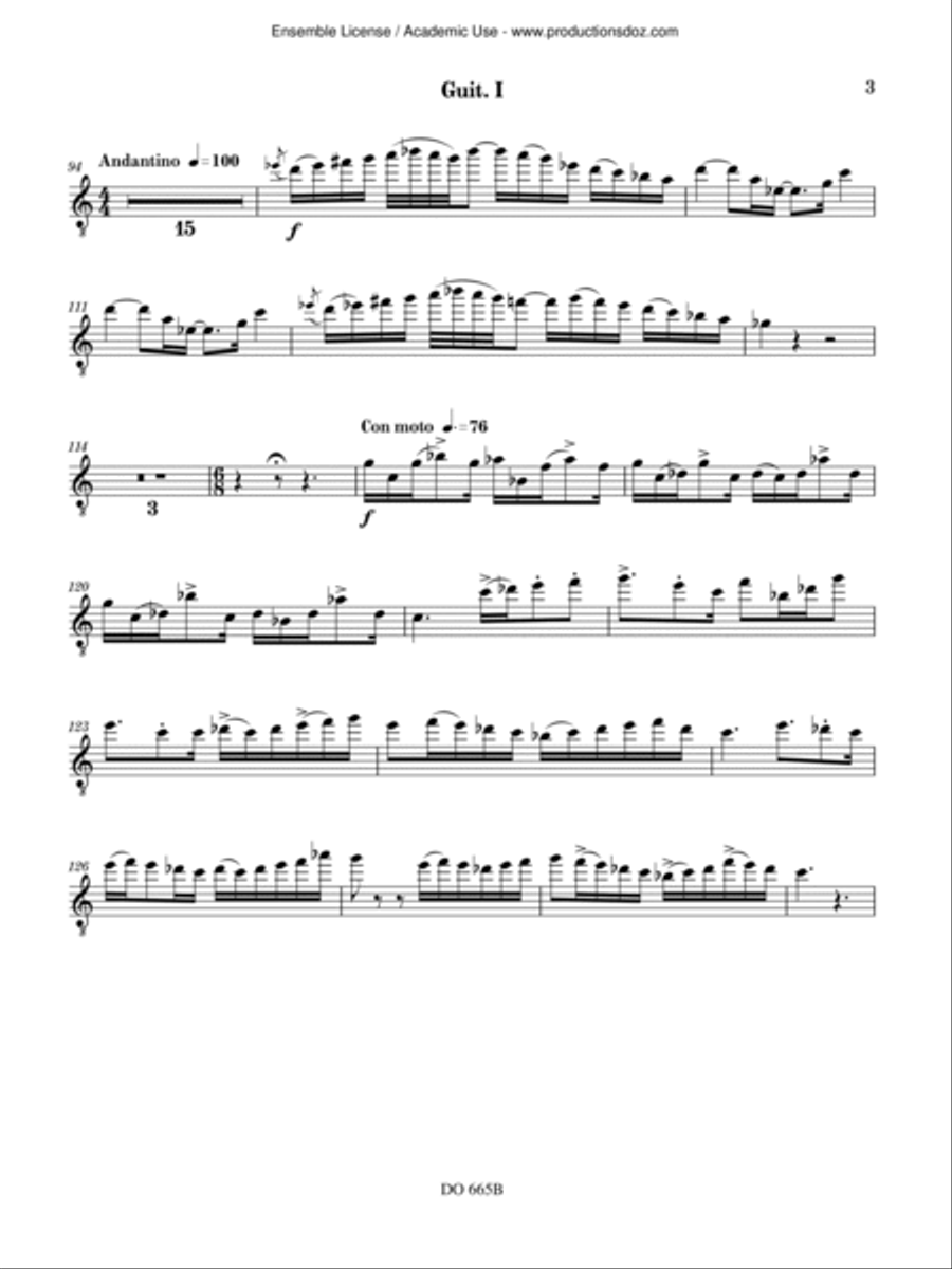 Interchange (guitar parts) Guitar Ensemble scores gallery preview page 5