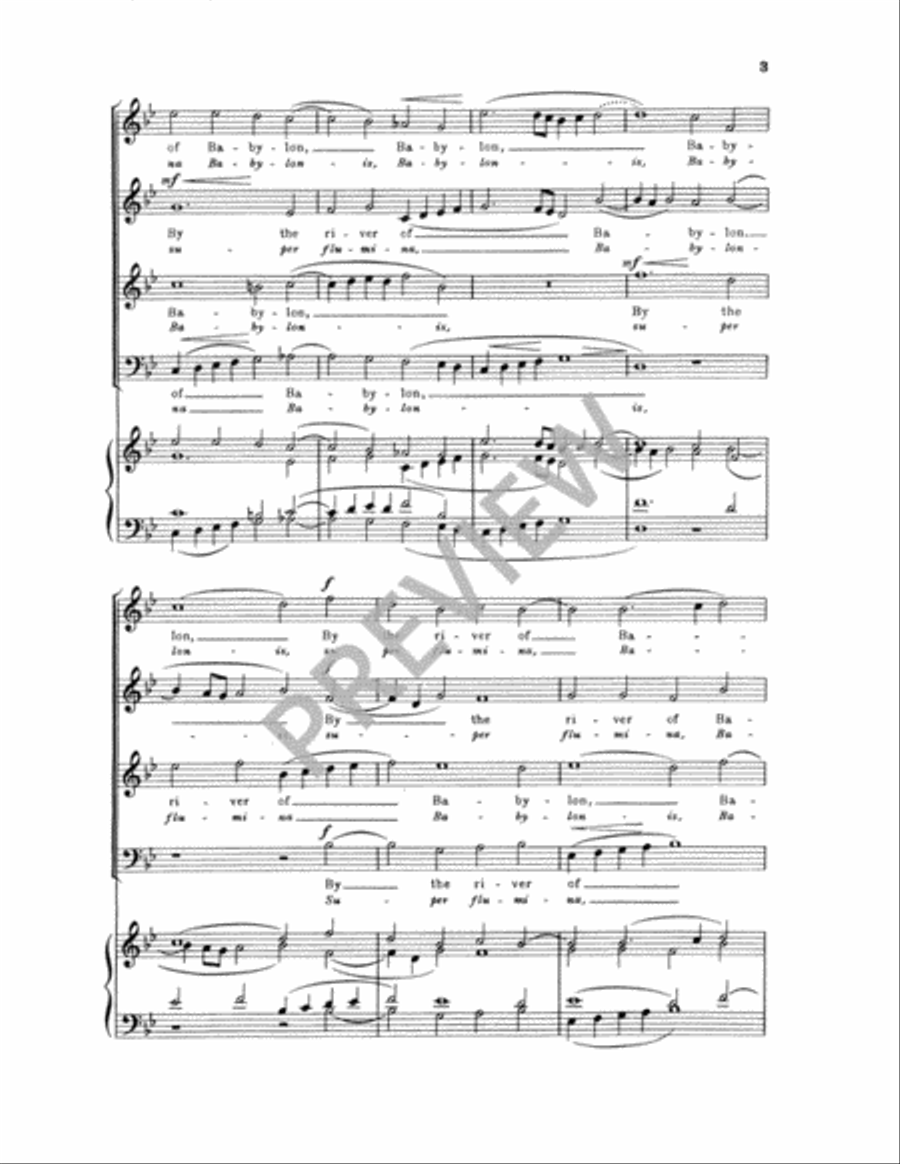 By the River of Babylon By the River of Babylon 4-Part scores gallery preview page 4