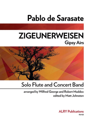Book cover for Zigeunerweisen for Solo Flute and Concert Band