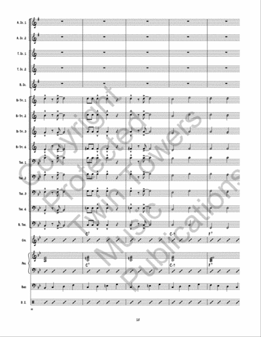 Model Train Model Train Jazz Ensemble scores gallery preview page 16