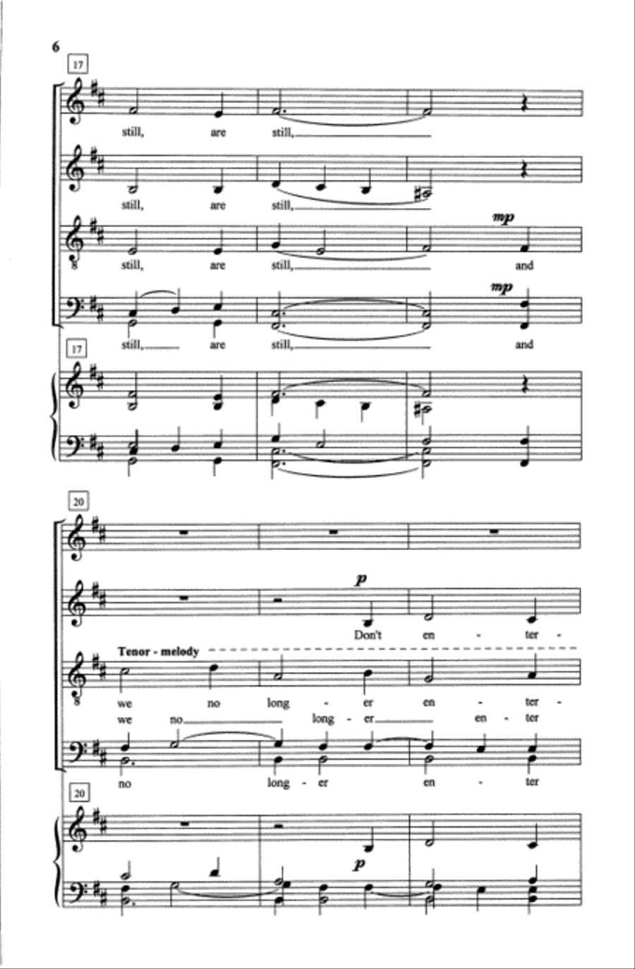 Inward Stillness Divisi scores gallery preview page 5