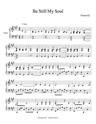 Book cover for PIANO - Be Still My Soul (Piano Hymns Sheet Music PDF)