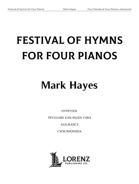 Festival of Hymns for Four Pianos image number null
