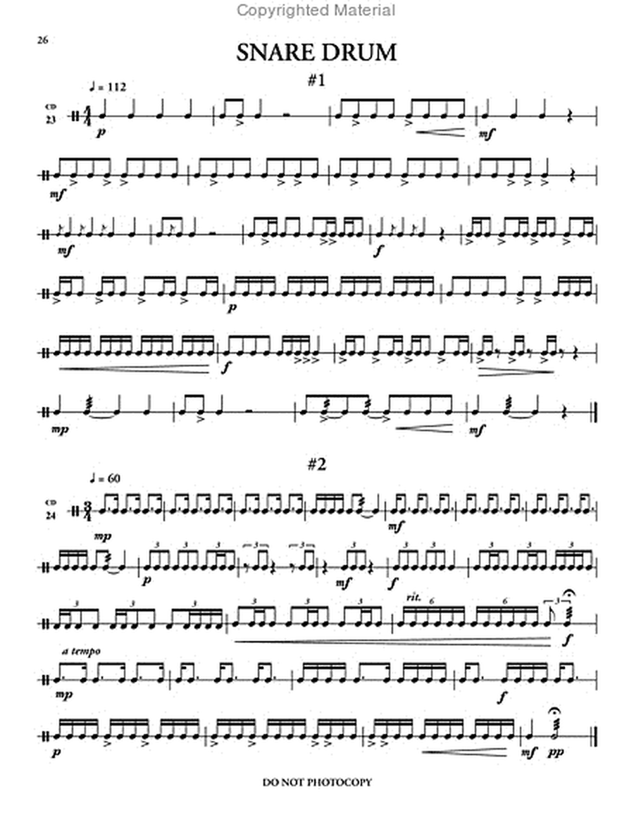 The Book of Percussion Audition Music