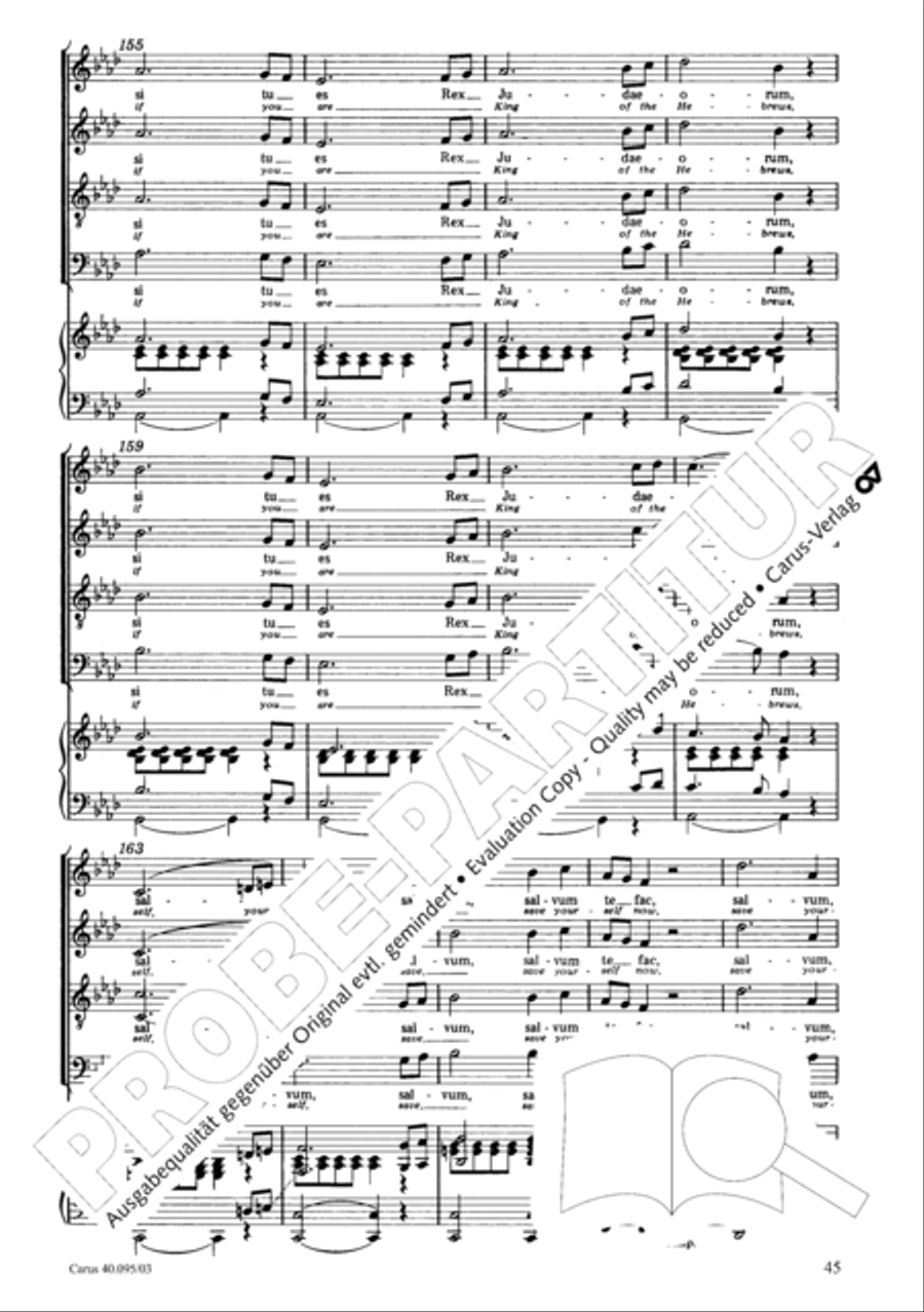 The Seven Words (Die Sieben Worte) 4-Part scores gallery preview page 46