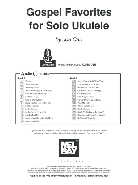 Gospel Favorites for Solo Ukulele image number null