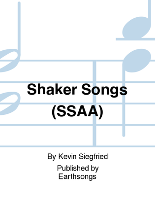 Book cover for shaker songs (ssaa)