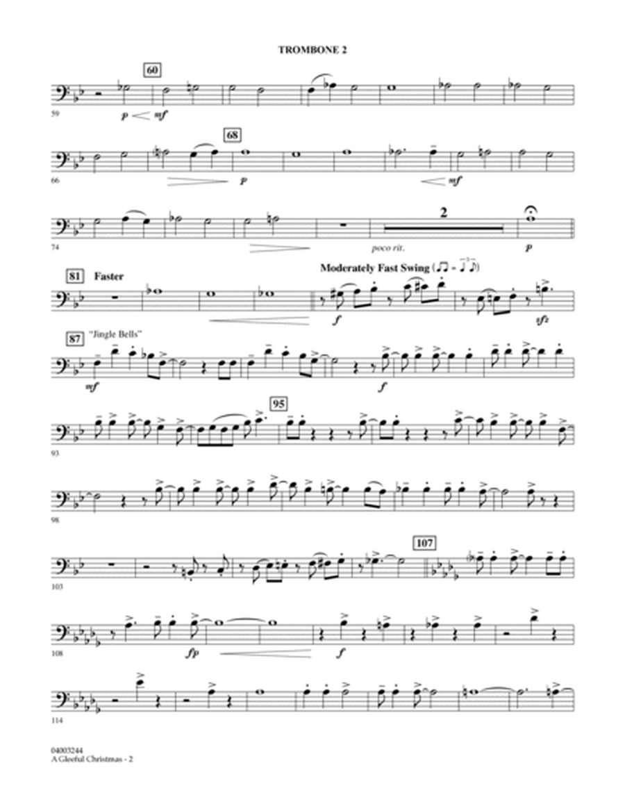 A Gleeful Christmas - Trombone 2