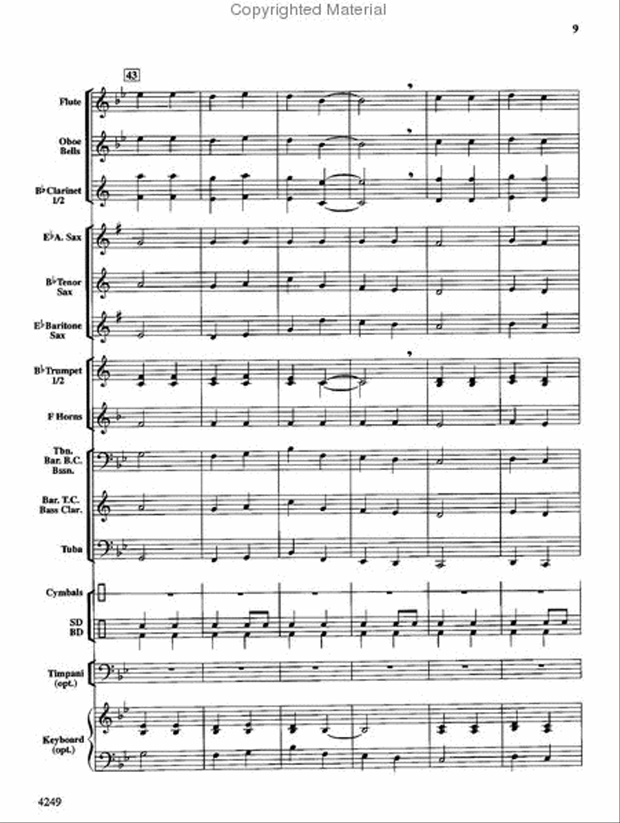 Peanuts & Peanut Butter Concert Band scores gallery preview page 9