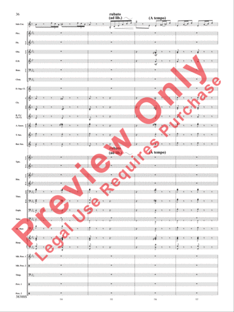 Napoli Napoli Concert Band scores gallery preview page 37