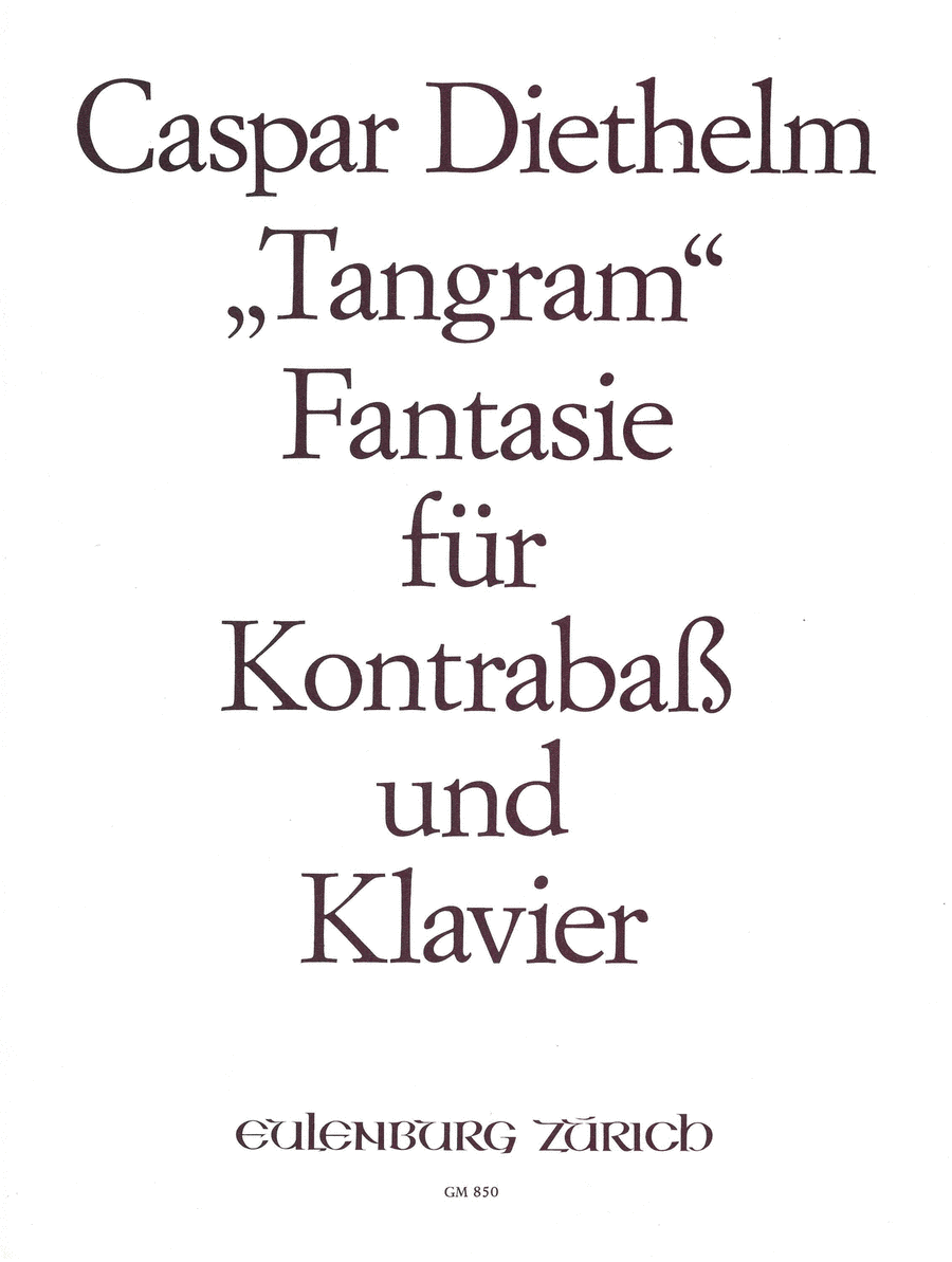 Tangram, Fantasia for double bass Double Bass scores gallery preview page 1