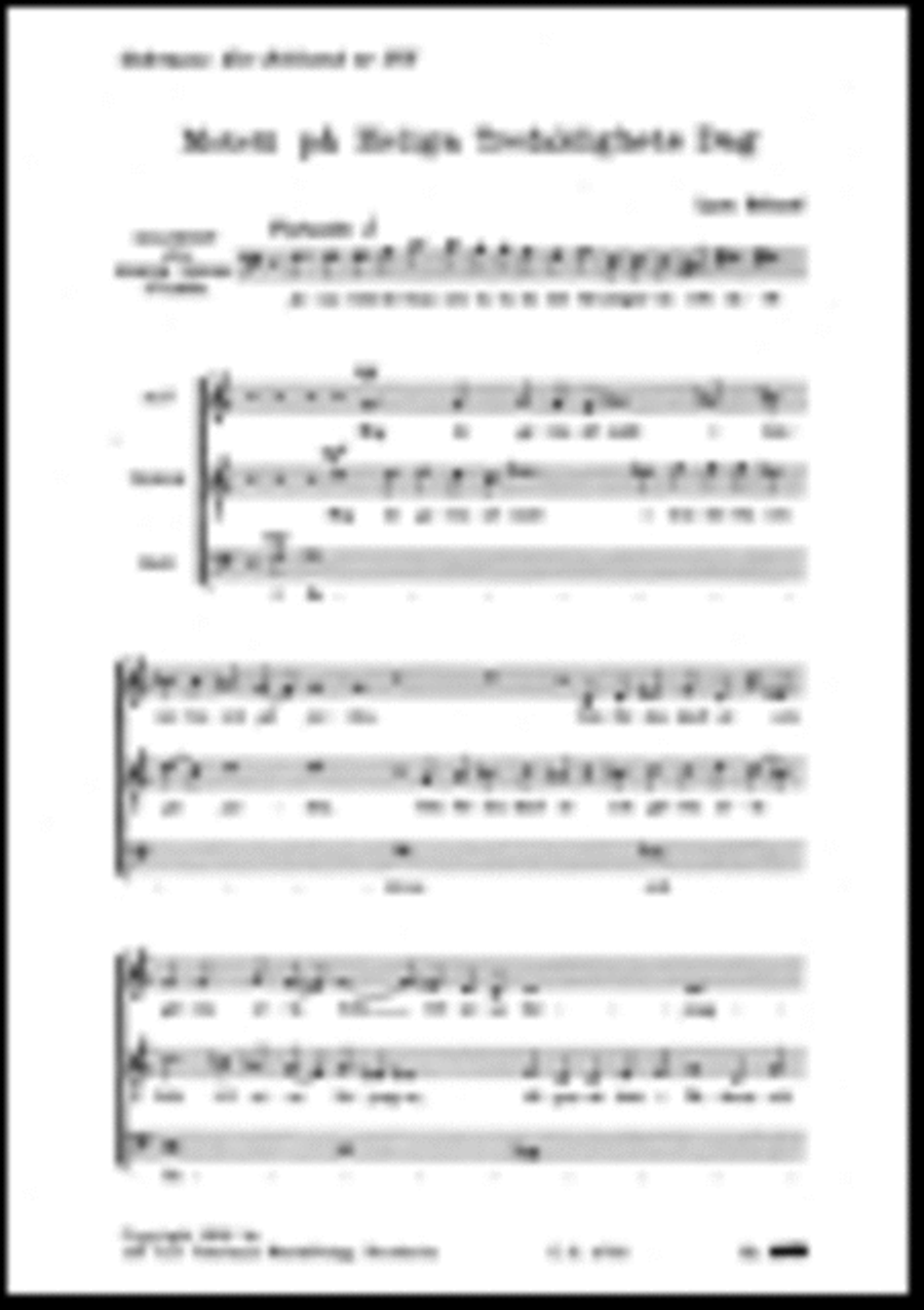 Motett pa Heliga Trefaldighets Dag ATB scores gallery preview page 1