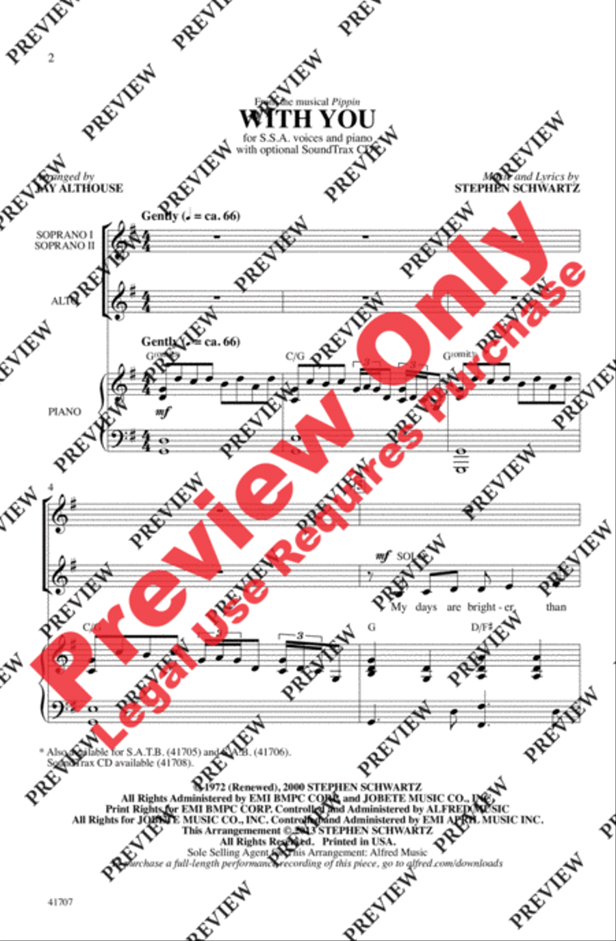 With You With You Women's Choir scores gallery preview page 2