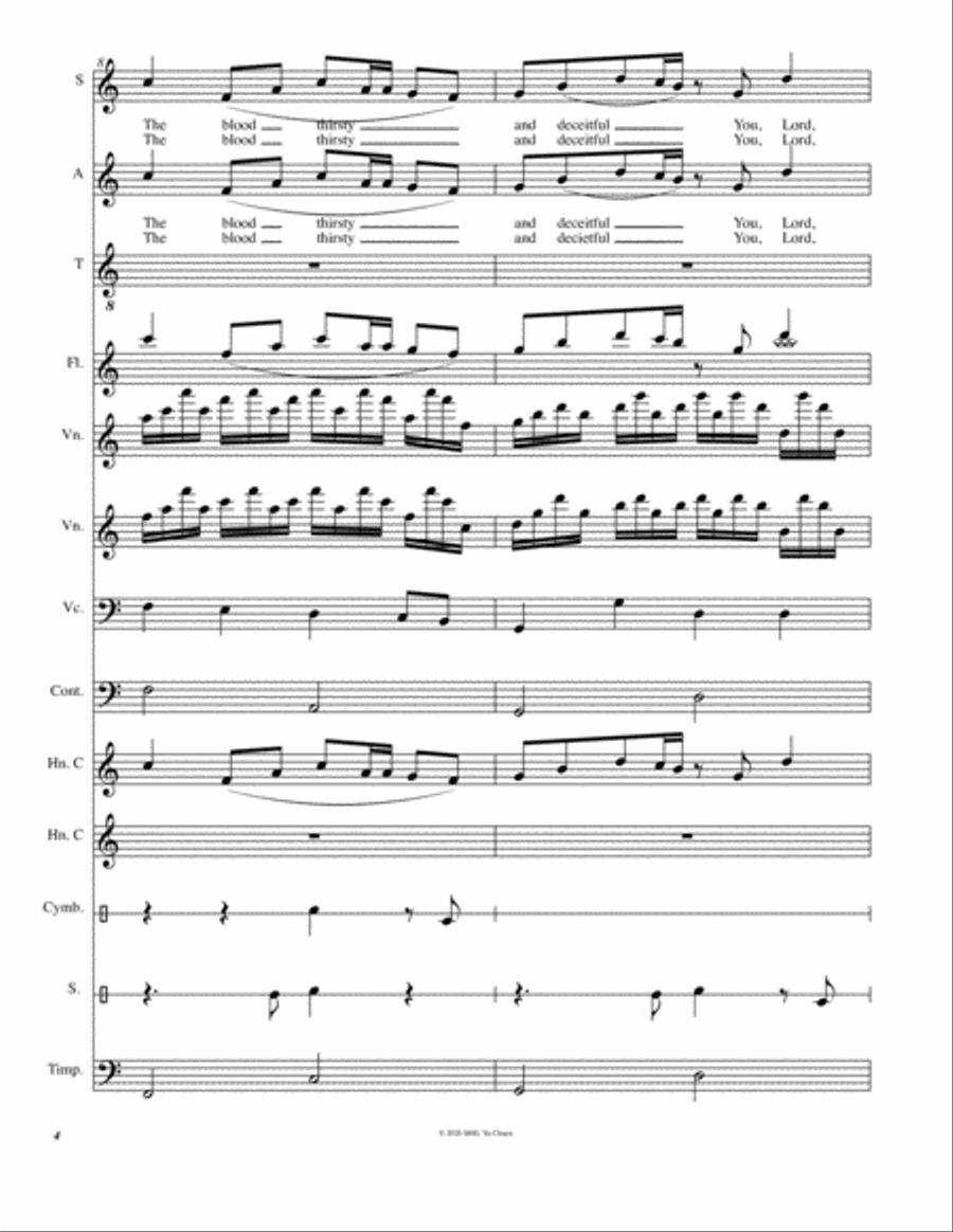 The arrogant cannot stand in your presence Large Ensemble scores gallery preview page 5