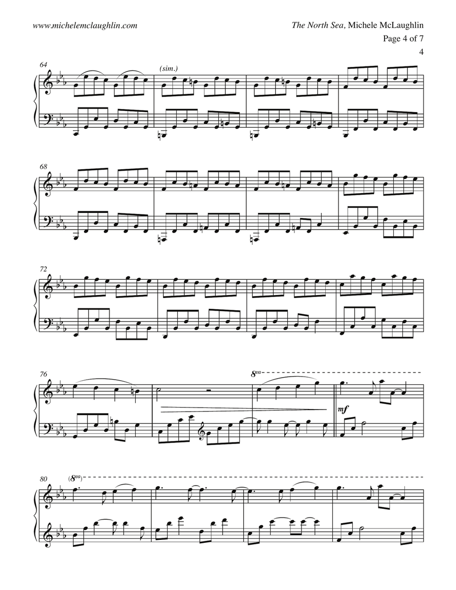 The North Sea Piano Solo scores gallery preview page 4