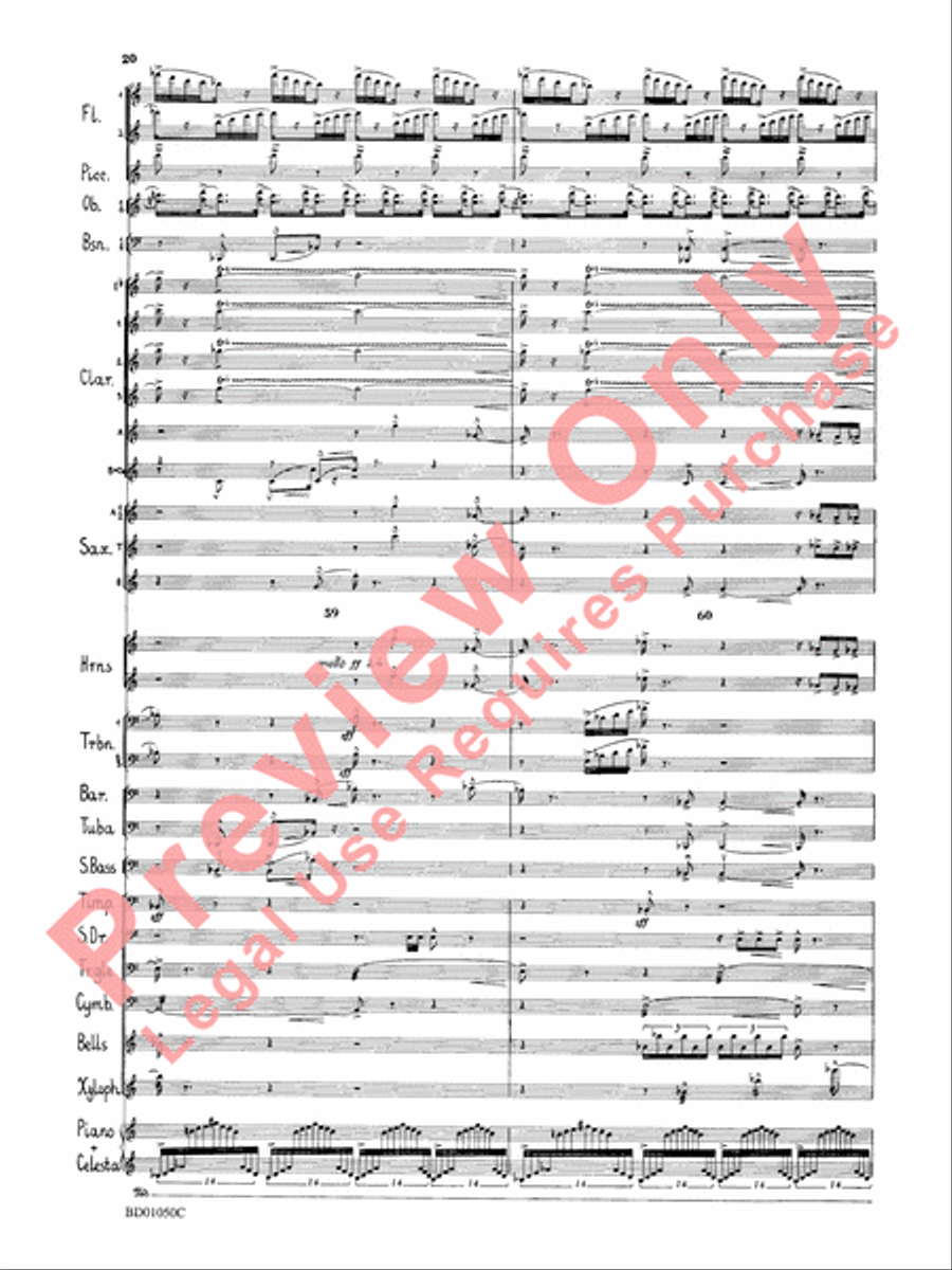 Trittico Concert Band scores gallery preview page 23