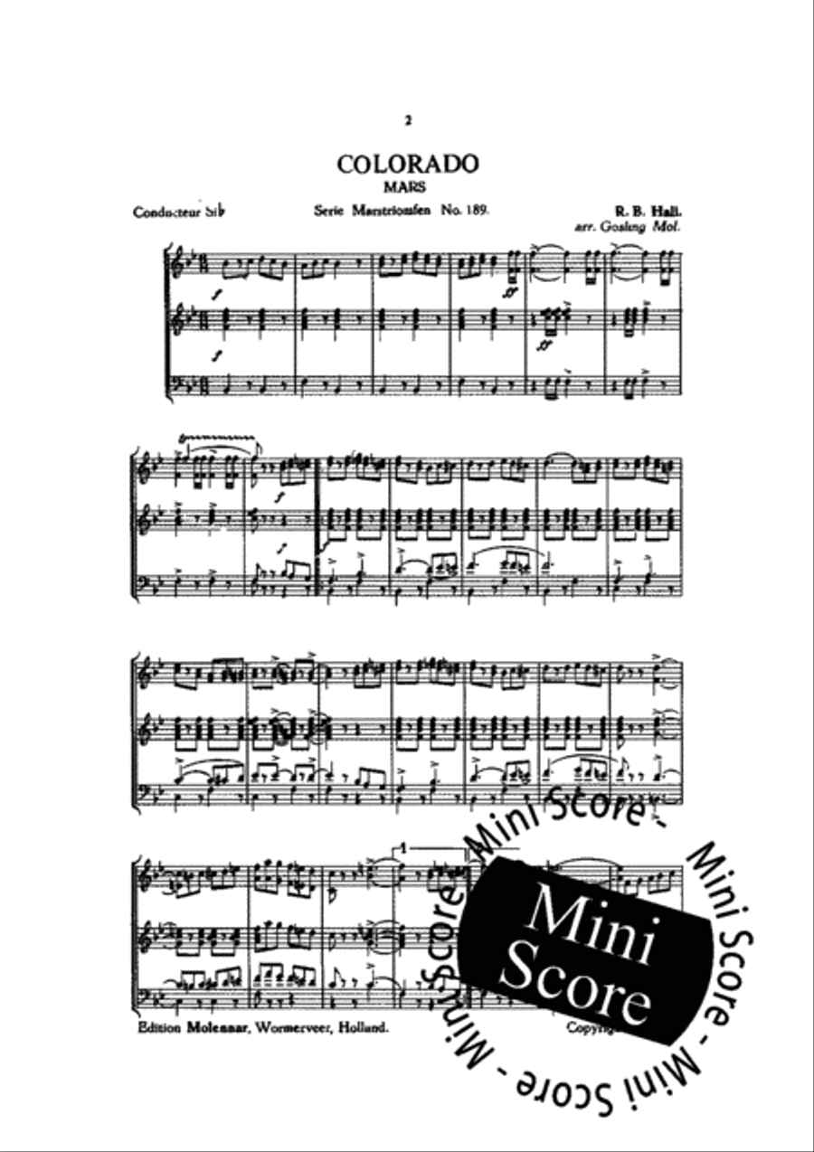 Colorado (Gardes Du Corps) Fanfare Band scores gallery preview page 4
